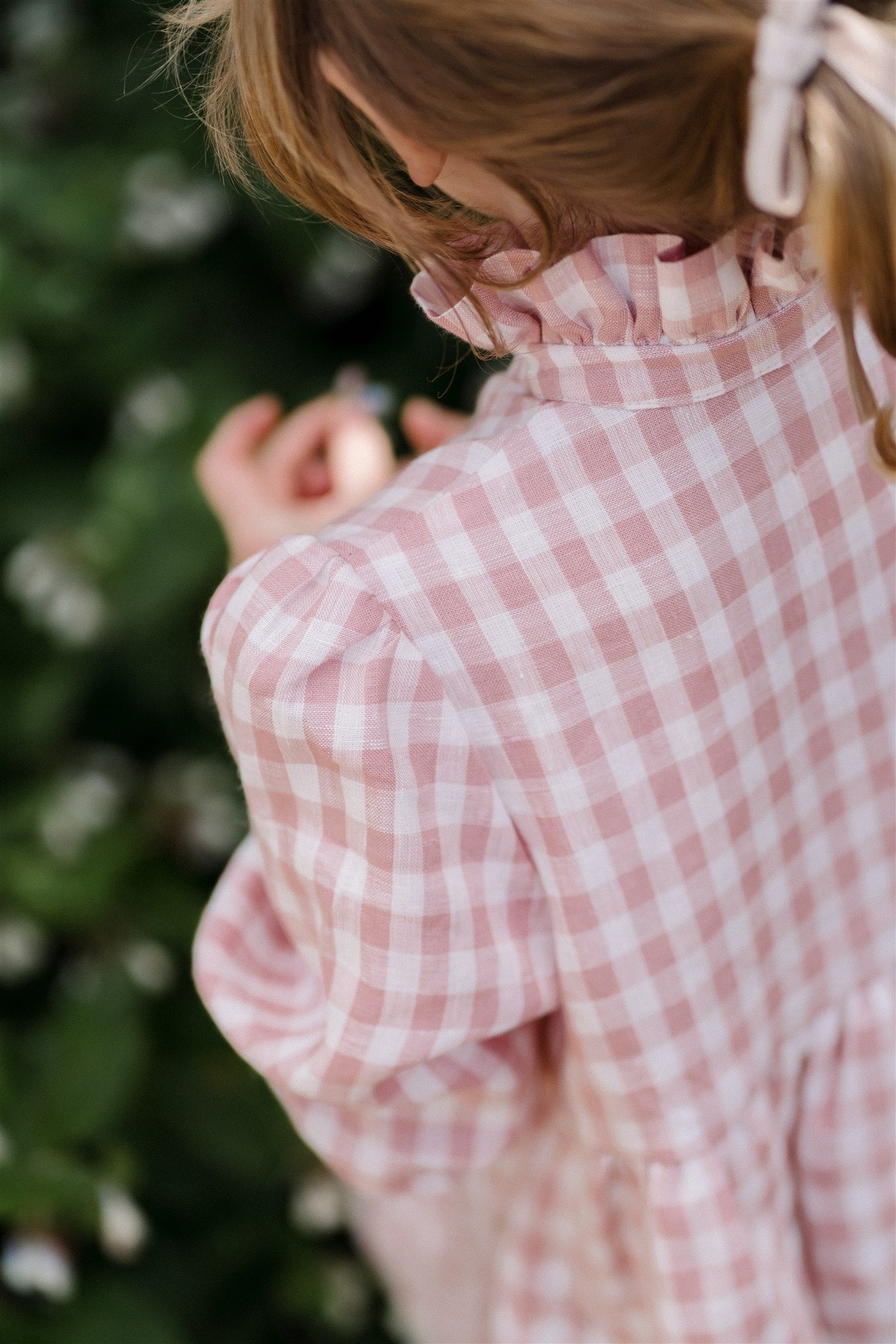 The Ettie Dress - Pink and Vanilla Gingham check
