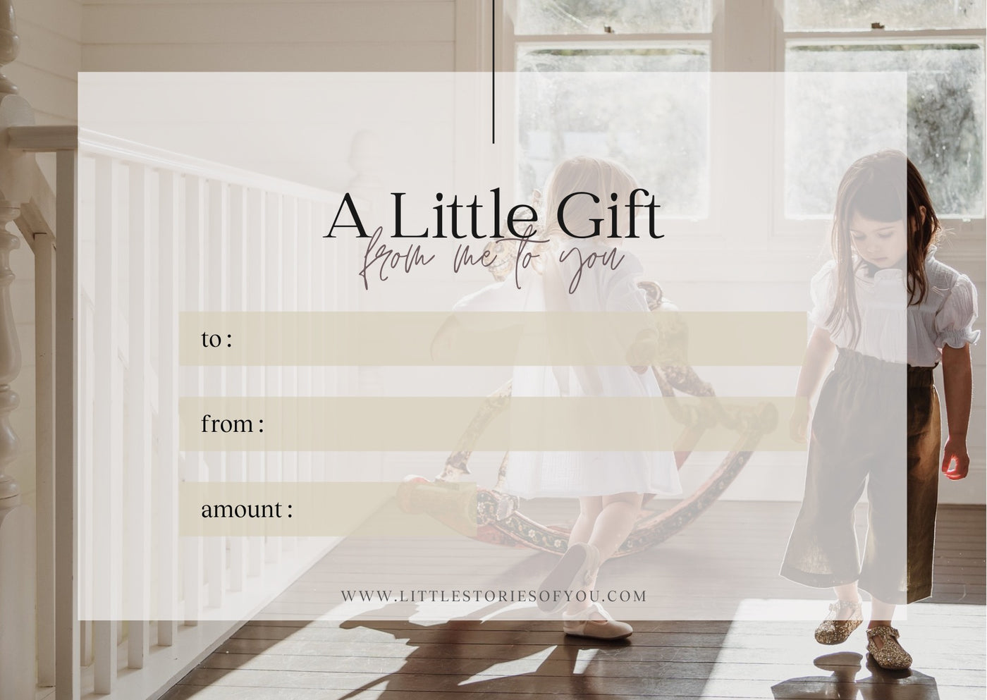 Little Stories of you Gift Card